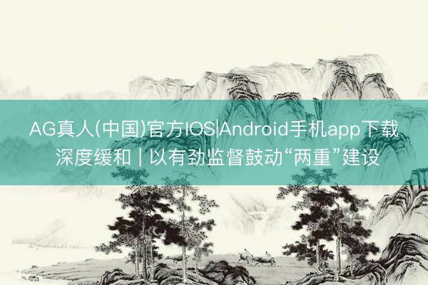 AG真人(中国)官方IOS|Android手机app下载 深度缓和 | 以有劲监督鼓动“两重”建设