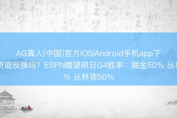 AG真人(中国)官方IOS|Android手机app下载 约基奇能反弹吗？ESPN瞻望明日G4胜率：掘金50% 丛林狼50%